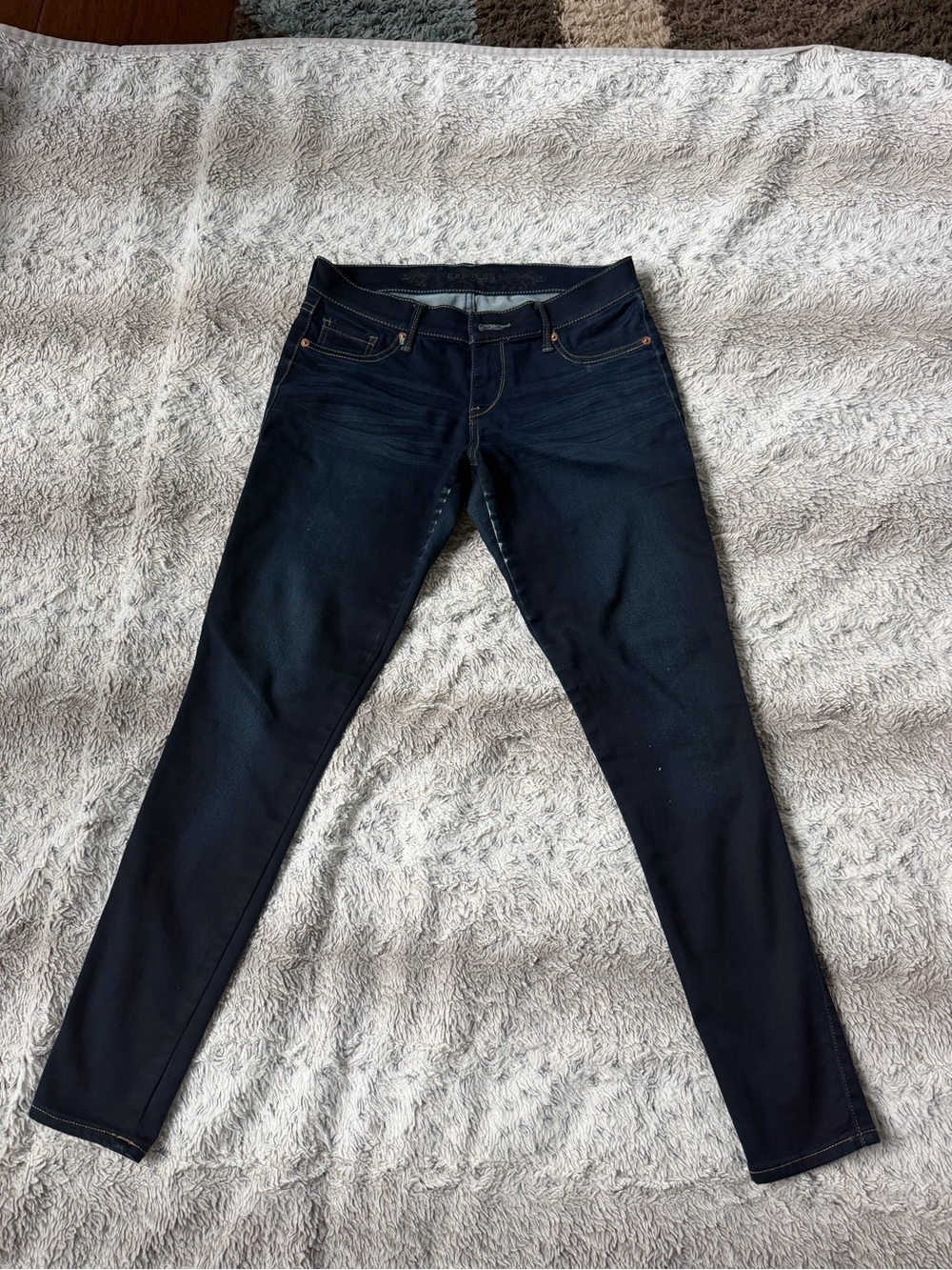 Express Women's Dark Indigo Skinny Jeans